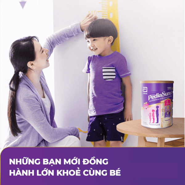 Combo 2 Thực phẩm dinh dưỡng y học cho trẻ 1-10 tuổi: Pediasure vani 1.6kg