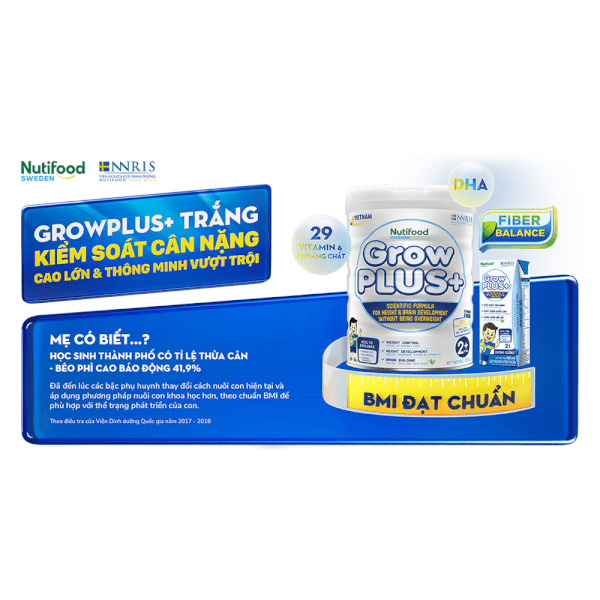 Combo 2 Sữa GrowPLUS+ Trắng, 2 tuổi, 850G