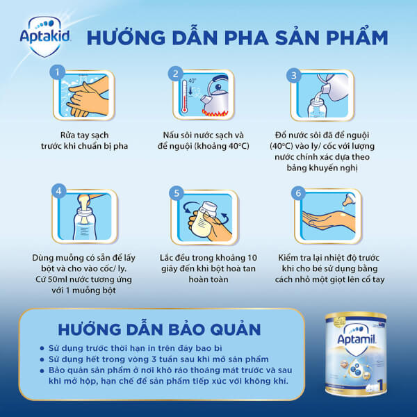 Combo 2 Sữa Aptamil số 1 900g (0-12 tháng)