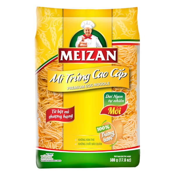 Mì Trứng Cao Cấp Meizan 500G X 12 Gói