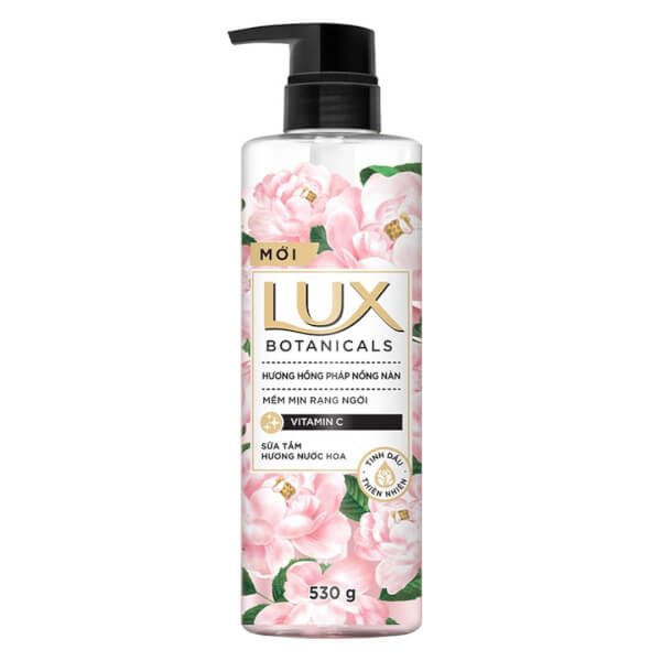 Sữa Tắm Lux Botanicals Hồng Pháp Nồng Nàn (530G)