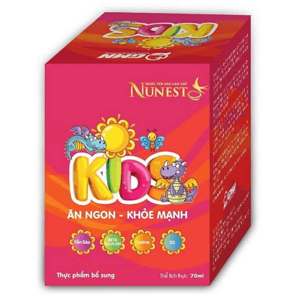 Nước Yến Sào Cao Cấp Nunest Kids (Vị Dâu) 70 Ml