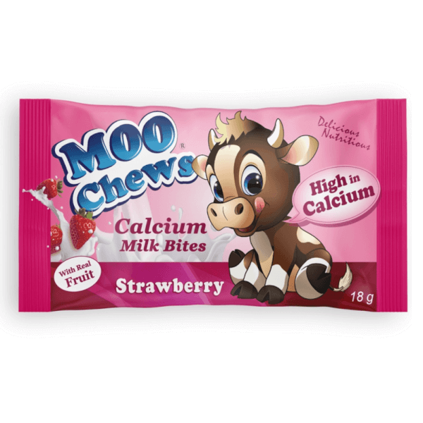 Viên Sữa Bổ Sung Canxi Moo Chews Strawberry