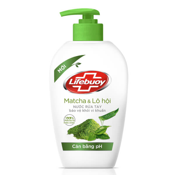 Nước Rửa Tay Lifebuoy Matcha & Lô Hội 500G