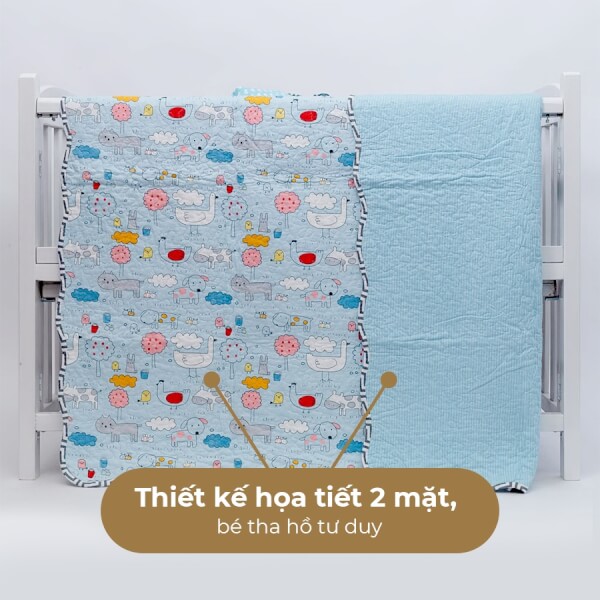 Chăn Vải Chần Bông Cho Bé 85X125 Kh05