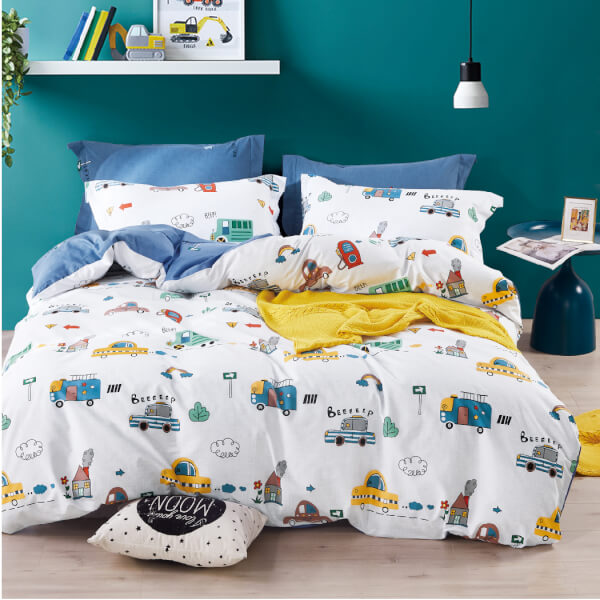 Bộ 3 Món Drap Và Áo Gối Nin Collins B2201_Nh052 (120X200+30Cm)