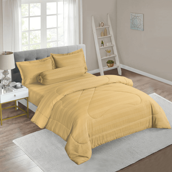 Bộ 5 Món Drap, Áo Gối Và Mền Chần Nin Classic B2201_Nh023 (160X200+30Cm)