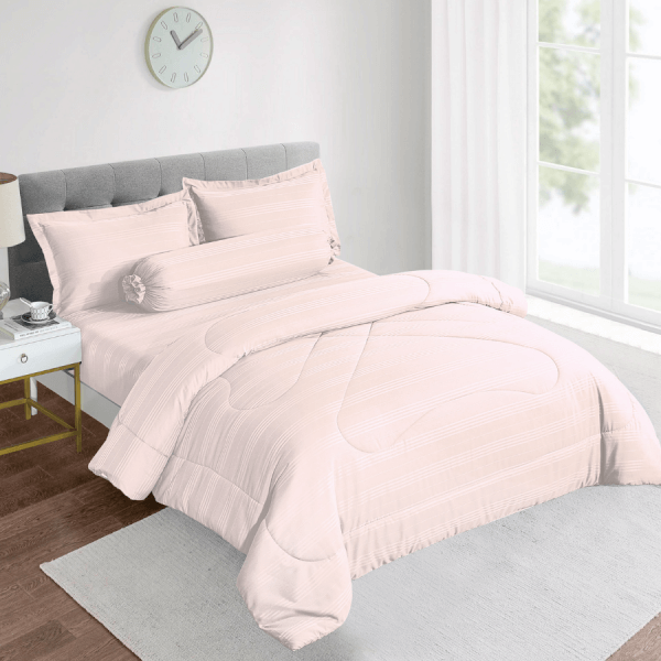 Bộ 5 Món Drap, Áo Gối Và Mền Chần Nin Classic B2201_Nh022 (160X200+30Cm)
