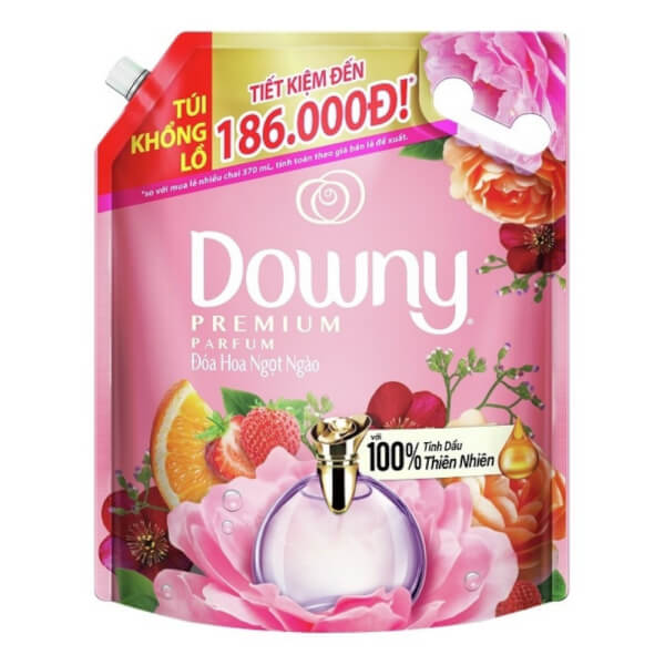 Nước Xả Vải Downy Đóa Hoa Ngọt Ngào Túi 3L