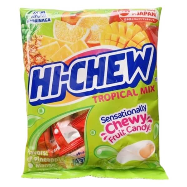 Kẹo Mềm Morinaga Hi - Chew Vị Trái Cây Nhiệt Đới (90G)