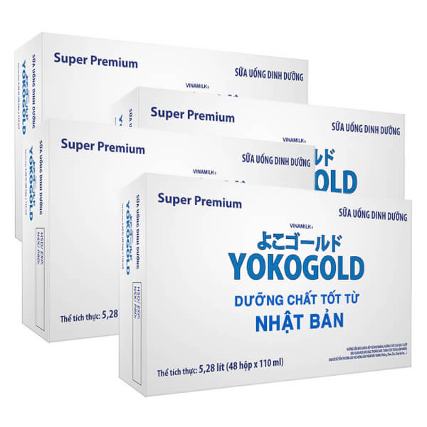 Combo 48 Sữa uống dinh dưỡng Vinamilk Yoko Gold 110ml (Lốc 4 hộp)