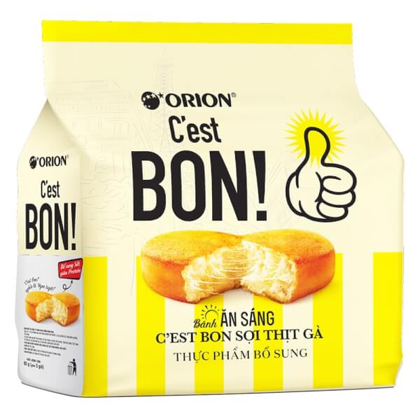 Bánh C'est Bon Orion Sợi Thịt Gà (5 Gói)