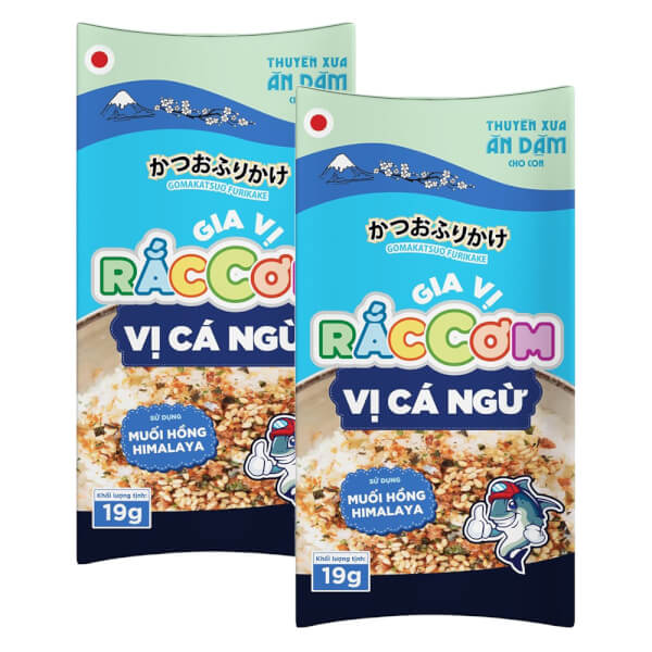 Combo 2 Thuyền Xưa Ăn Dặm Cho Con - Gia Vị Rắc Cơm - Vị Cá Ngừ 19Gr