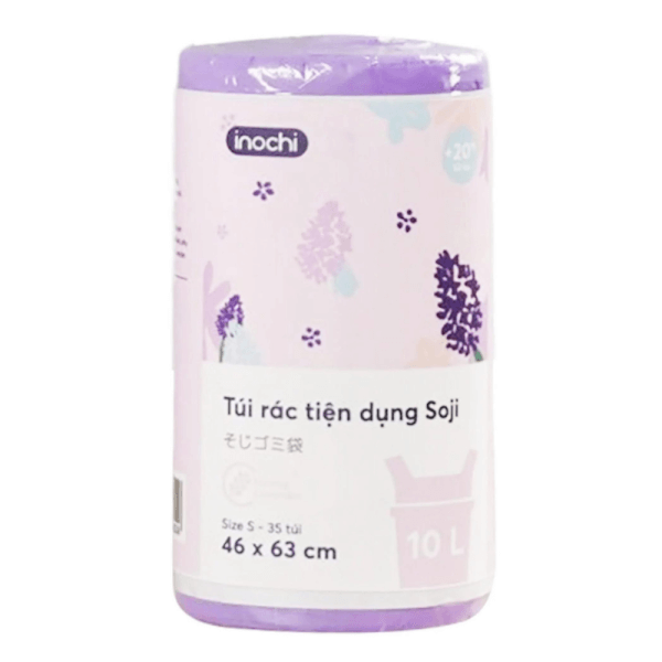 Túi Rác Tiện Dụng Soji 10L X 35 Túi (Inc, Size S, Hương Lavender)