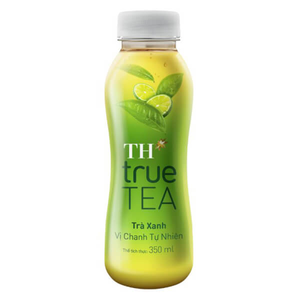 Trà Xanh Vị Chanh Tự Nhiên Th True Tea 350Ml