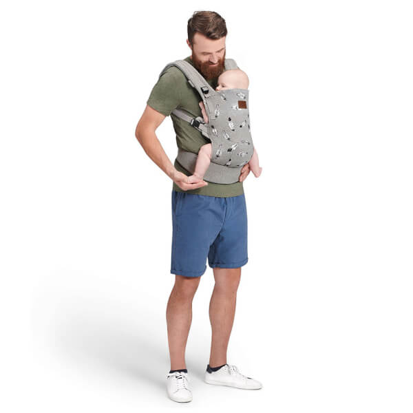 Địu Kinderkraft Milo (màu ghi)
