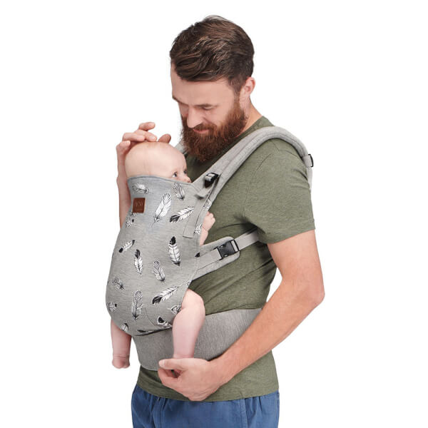 Địu Kinderkraft Milo (màu ghi)