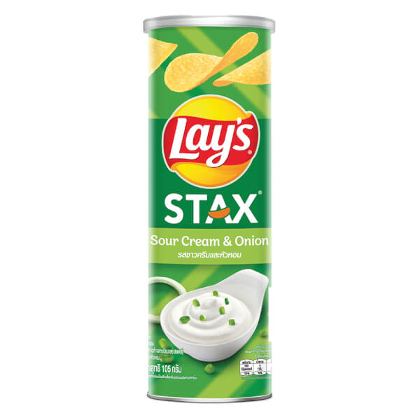 Snack Lay's Stax Thái Vị Kem Chua Và Hành Tây