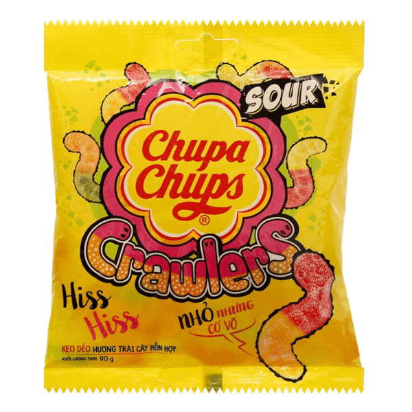 Kẹo Dẻo Chupa Chups Mini Crawler 90G