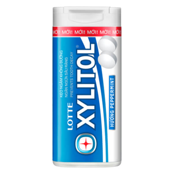 Kẹo Ngậm Không Đường Lotte Xylitol - Hương Peppermint 20.88 G