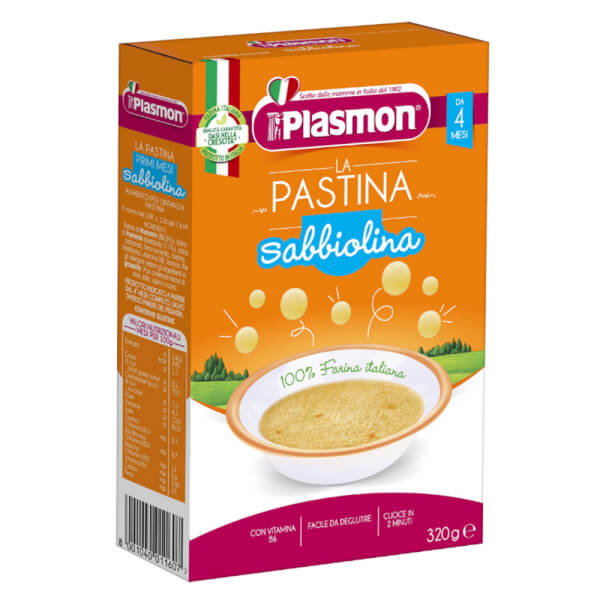 Mì Ý Sabbiolina Plasmon 320G Cho Bé Từ 4 Tháng Tuổi
