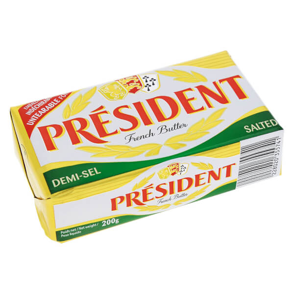 Bơ Mặn 80% Béo Hiệu President