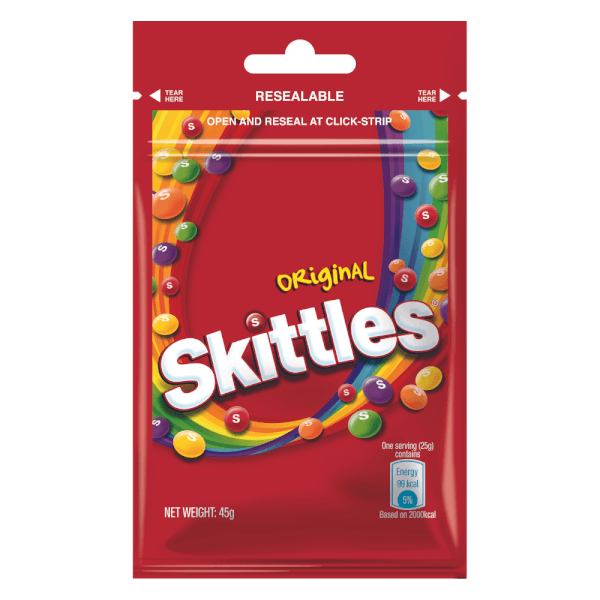 Kẹo Trái Cây Skittles Gói 45G