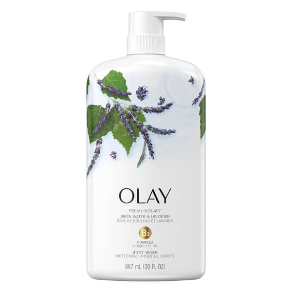 Sữa Tắm Olay Body Wash Purifying Birch Water & Lavender 887Ml