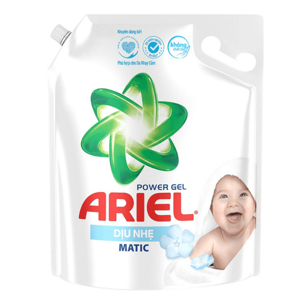 Nước Giặt Ariel Matic Dịu Nhẹ Túi 3.25Kg