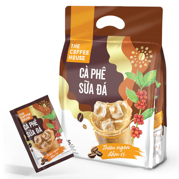 Cà Phê Hoà Tan Sữa Đá The Coffe House (25 Gói X 22G)