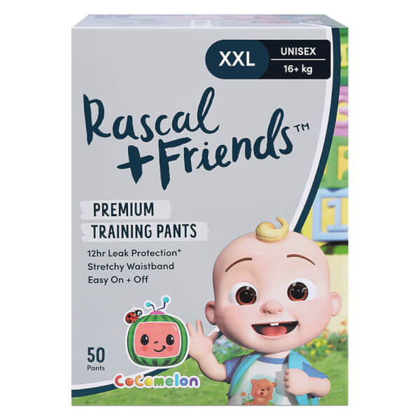 Combo 2 Thùng Tã quần Rascal + Friend Cocomelon (XXL,>16, 50 miếng)