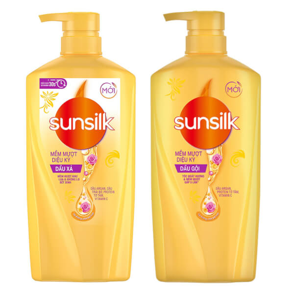 Combo 1 Dầu Gội Sunsilk Mềm Mượt Kỳ Diệu 650G Và 1 Dầu Xả Sunsilk Mềm Mượt Diệu Kỳ 640G