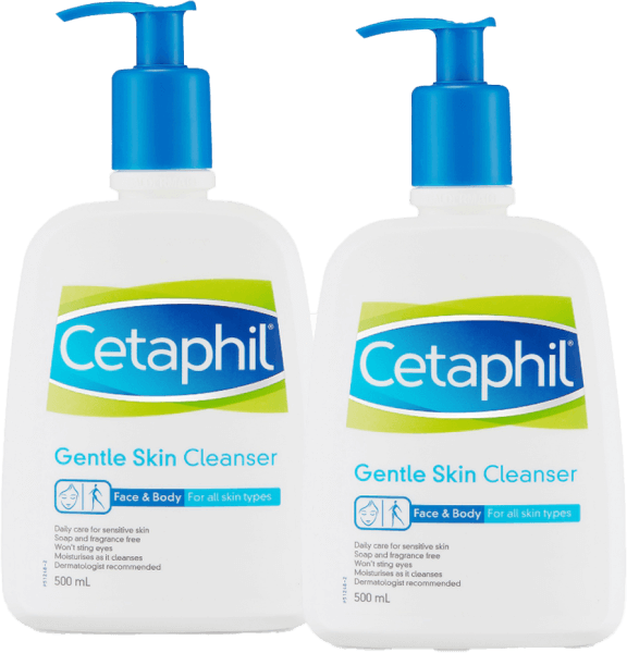 Combo 2 Sữa rửa mặt dịu nhẹ Cetaphil gentle skin cleanser 500ml