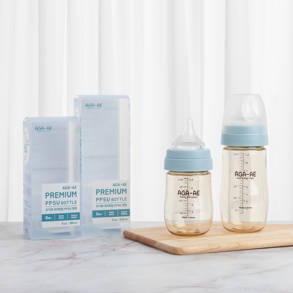Bình sữa PPSU Aga-ae 270ml (xanh)
