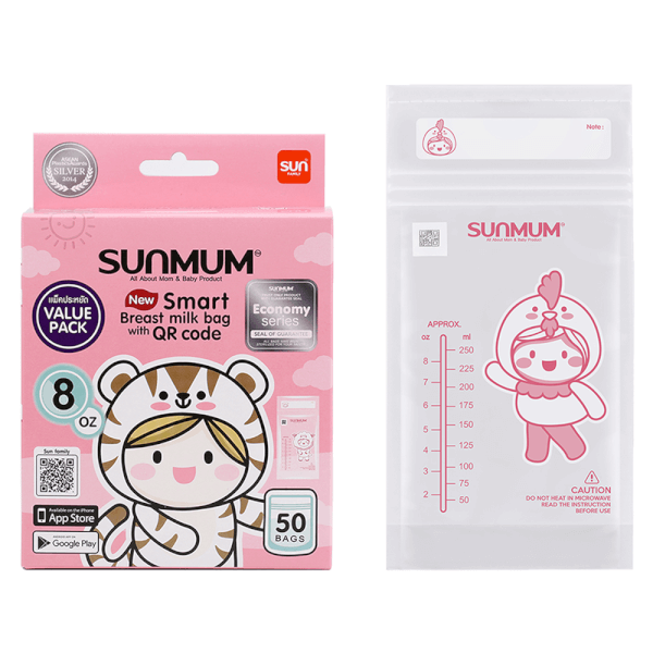 Combo 2 Túi trữ sữa Sunmum 250ml (50 túi/hộp)