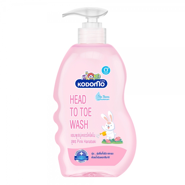 Dầu tắm & gội Kodomo Pink Hanabaki 400ml