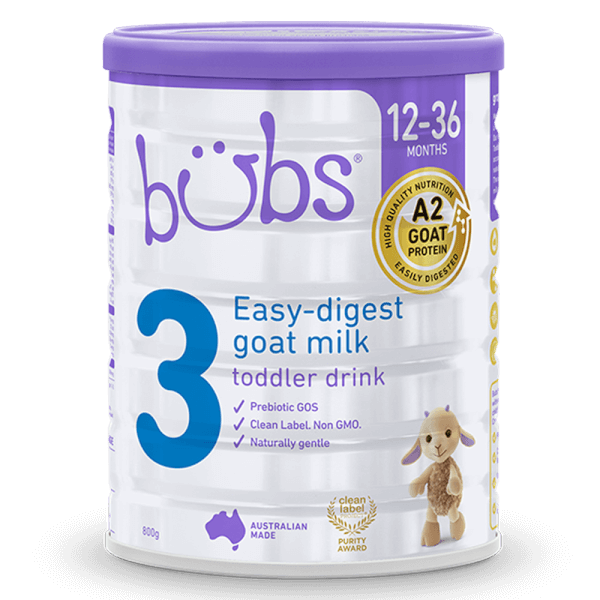 Sữa dê Bubs Goat số 3 800g (12-36 tháng)